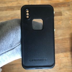 Black and green lifeproof case